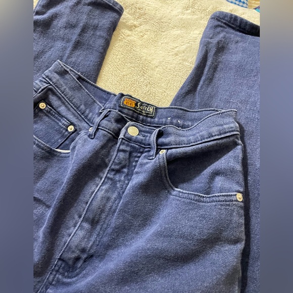 Vintage Route 66 Blue Denim Straight Leg Jeans - Picture 3 of 5